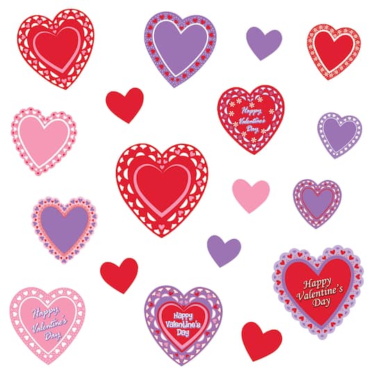 Beistle Heart Sticker Sheets, 6ct.